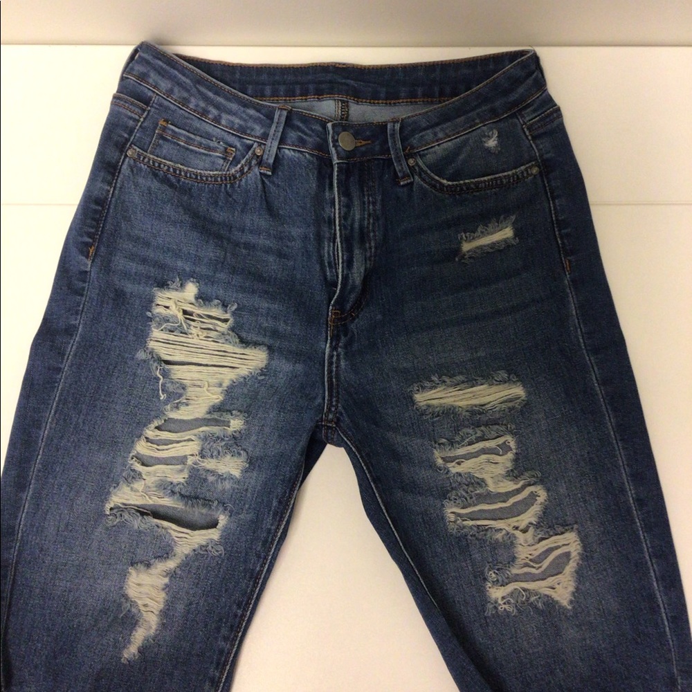 Knee Length Denim Shorts